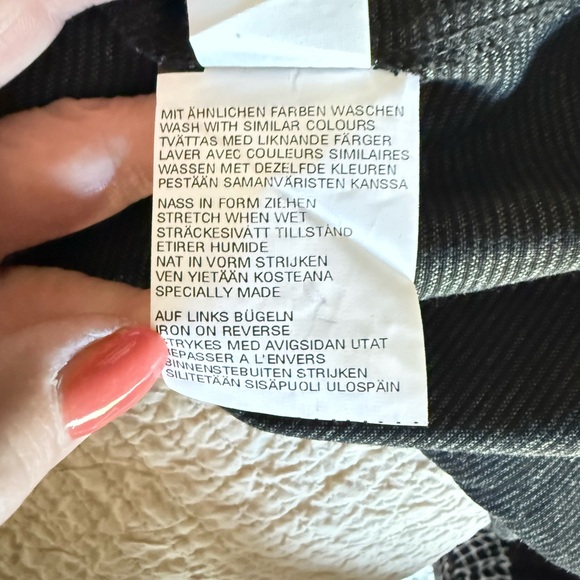 Prisa Charcoal Textured‎ Wide Leg Pull-on Boho Pants - Picture 6 of 8